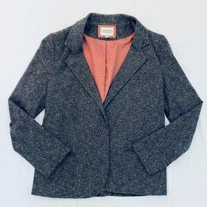 Forever 21 grey blazer Womens Small peach lining office academia classic preppy
